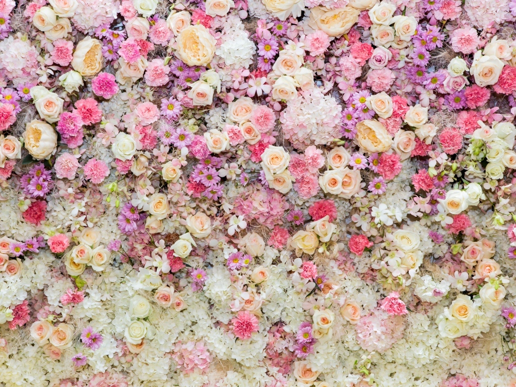 Красивый цветочный фон для фотосессии