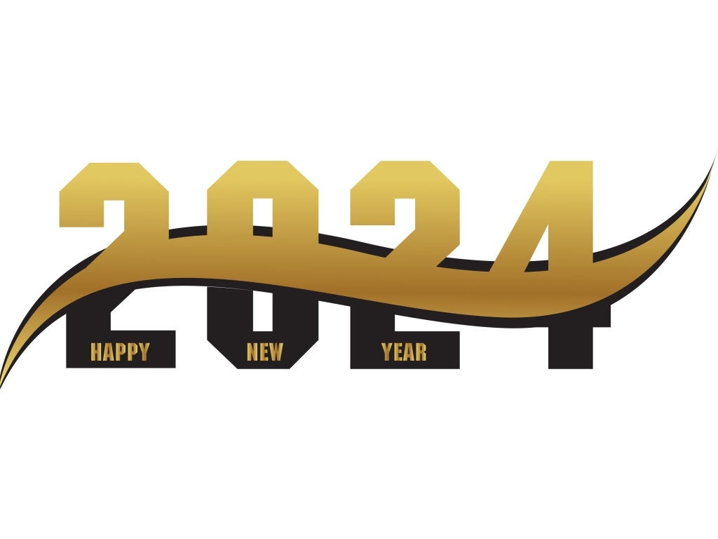 Цифры на Новый год дракона 2024