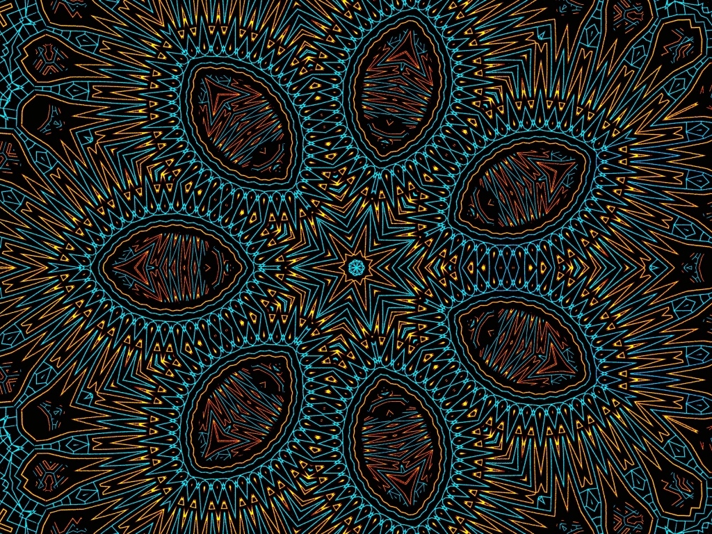 Фрактальная звезда с интересным узором