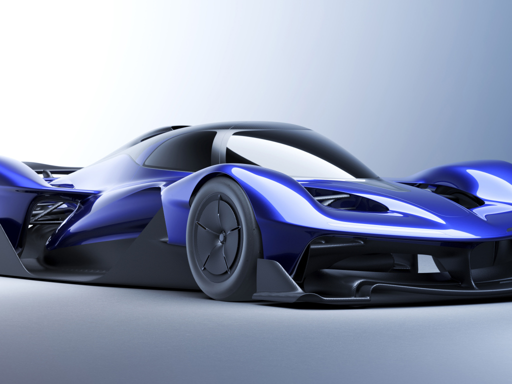 Автомобиль Red Bull RB17 Prototype 2024 года на сером фоне