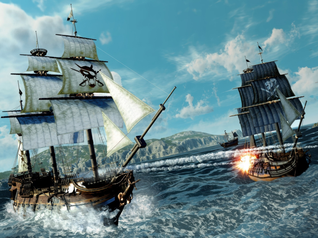 Пиратские корабли в компьютерной игре Like a Dragon: Pirate Yakuza in Hawaii