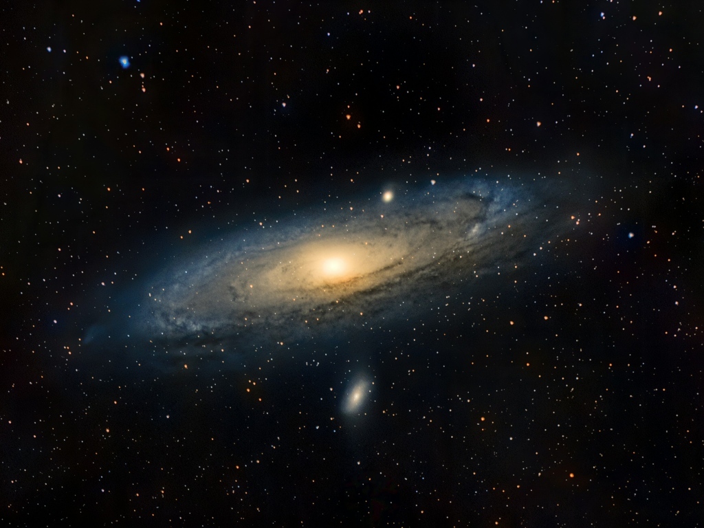 Небесное свечение в звездной галактике