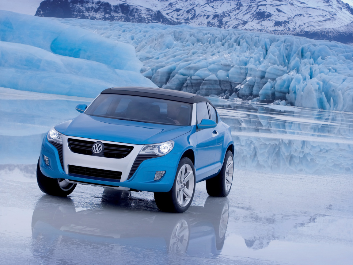 Volkswagen на льду