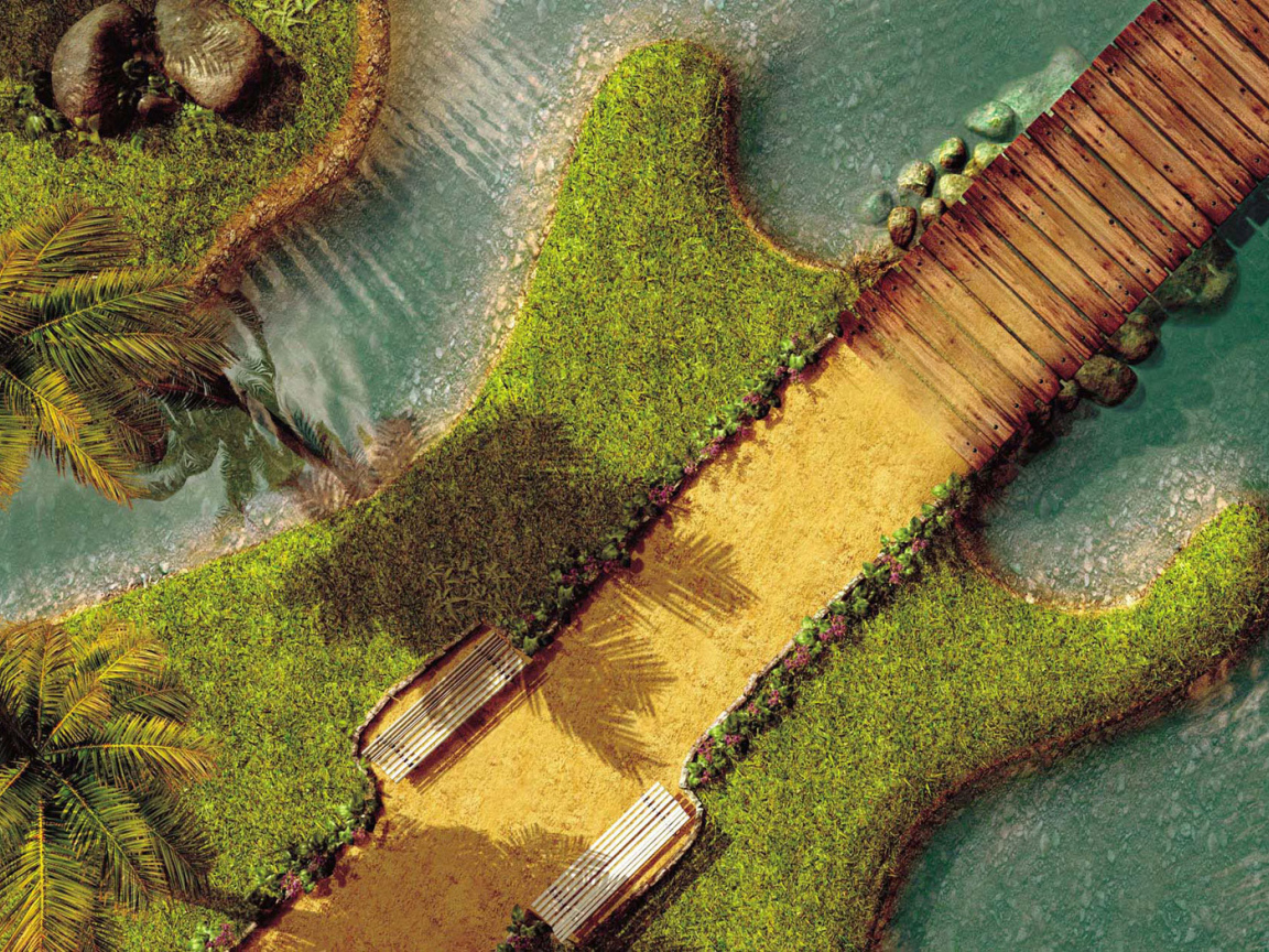 Ландшафтный дизайн / Гитара