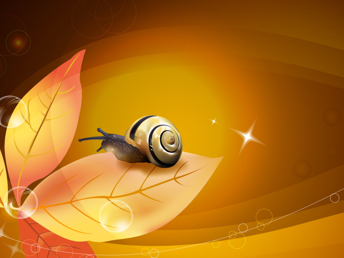 Улитка и растение