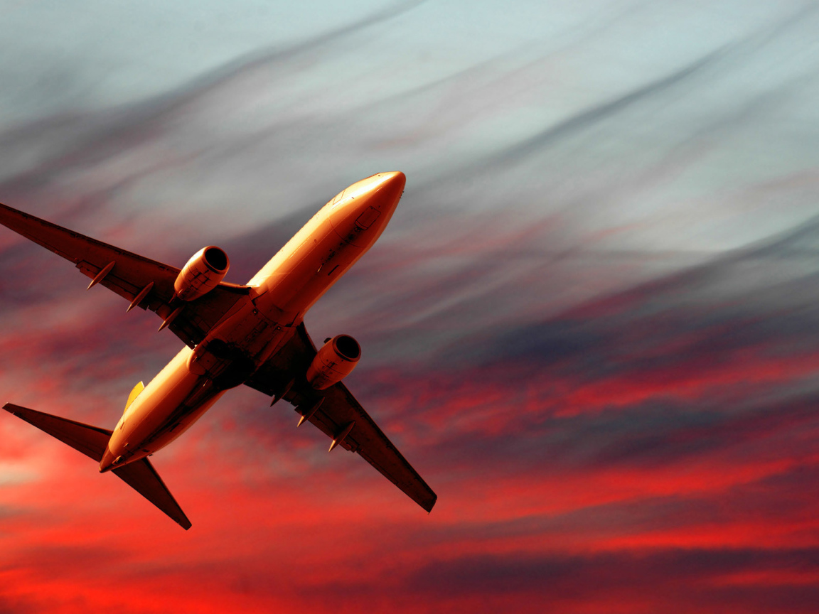 Полет на закате