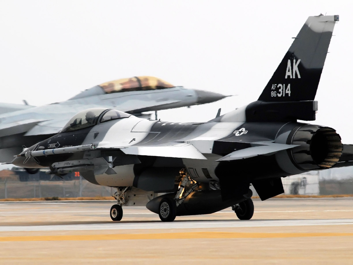 Военная авиация / полосатый истребитель