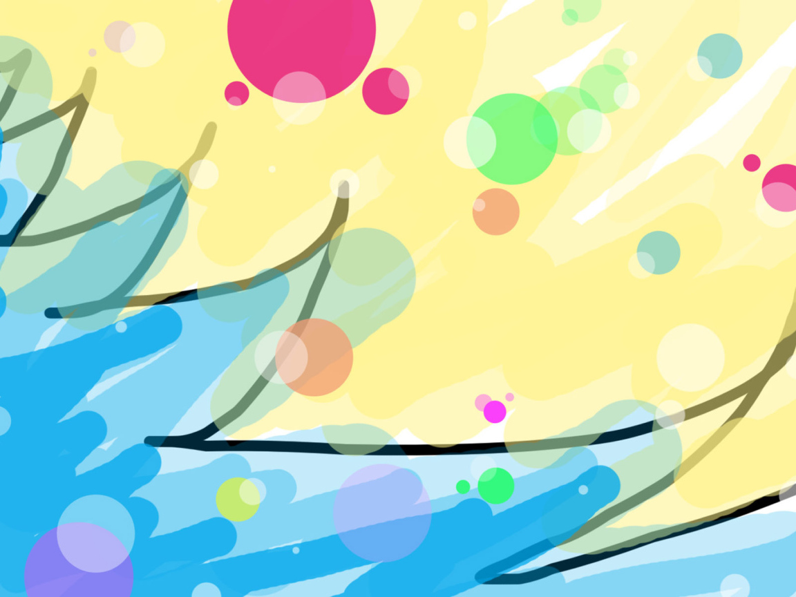 Нарисованная елка