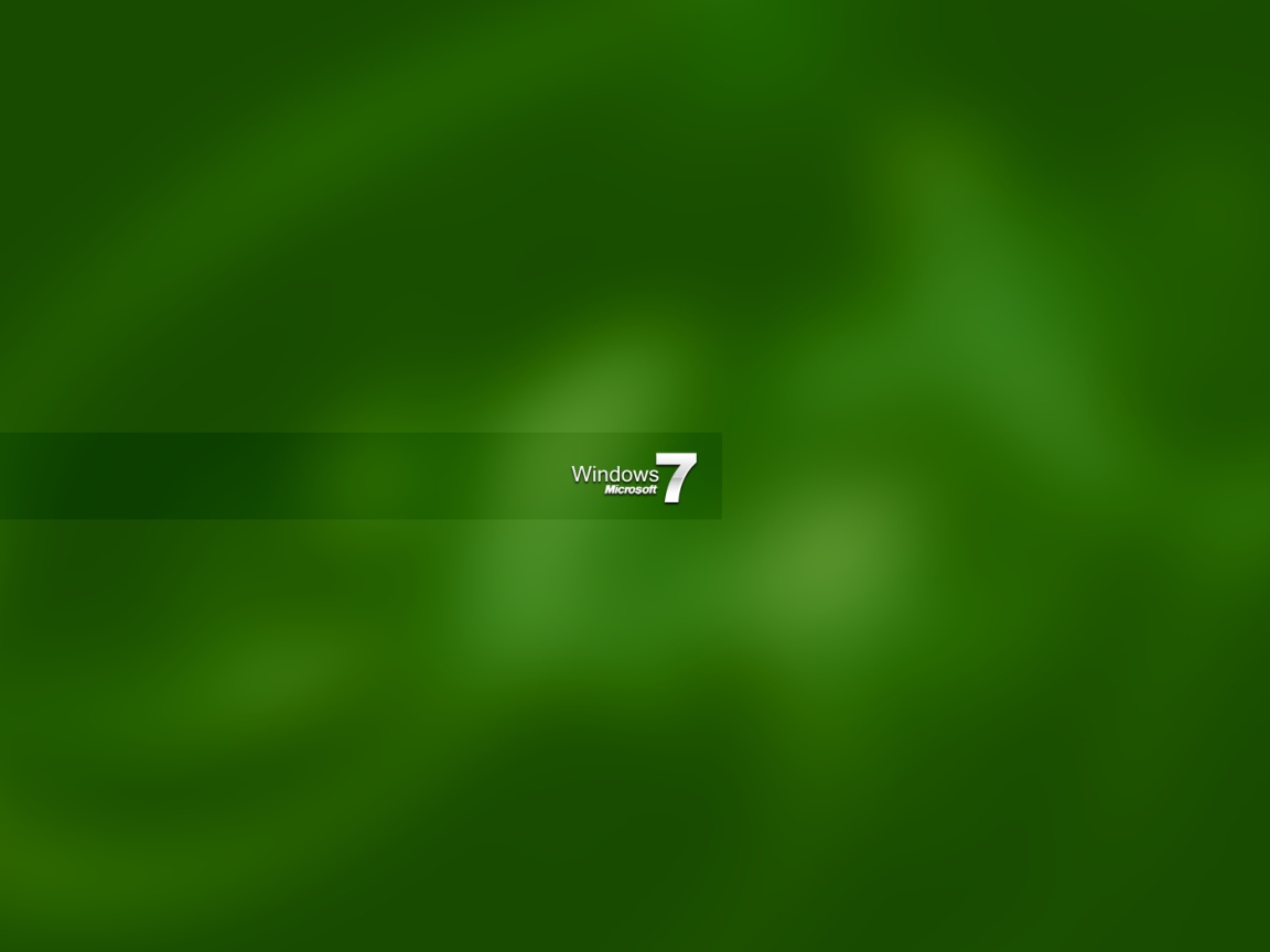 Windows 7 green