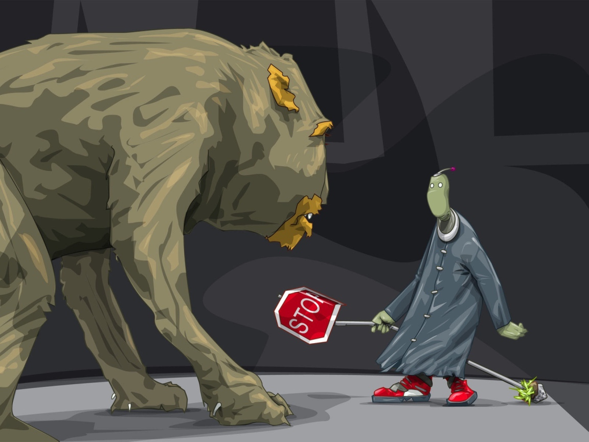 Попытка остановить монстра