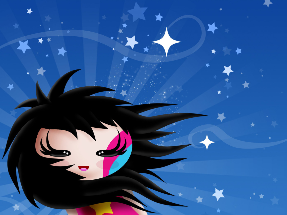 Черноволосая девочка