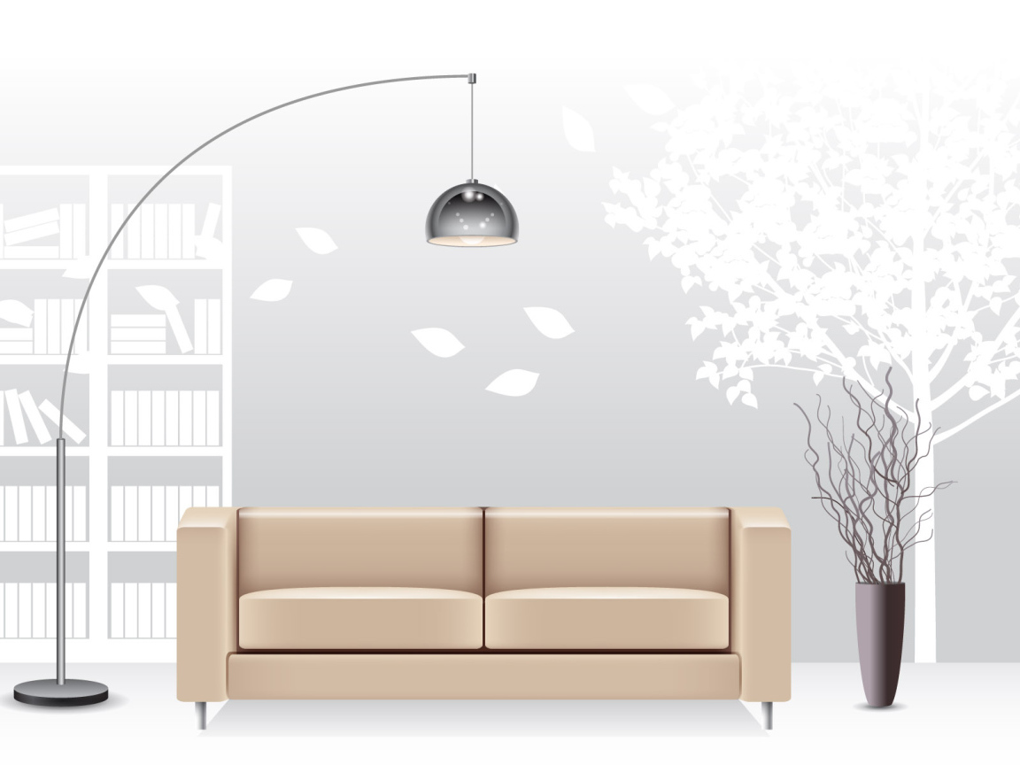 Комната в светлых тонах