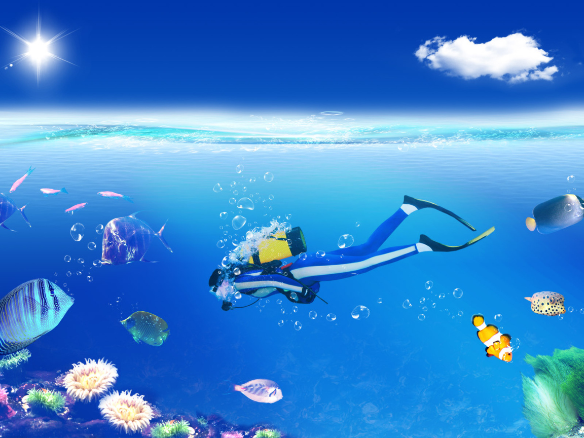 Водолаз подводник