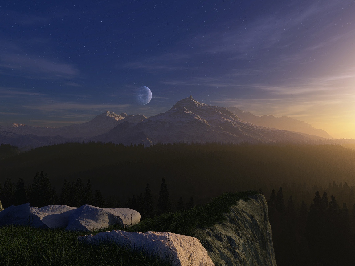 Огромная луна