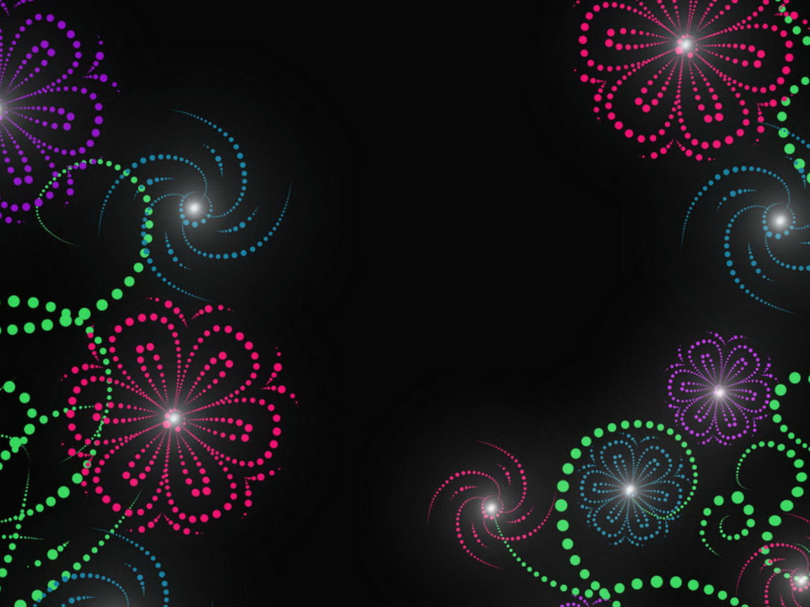 Цветы из света