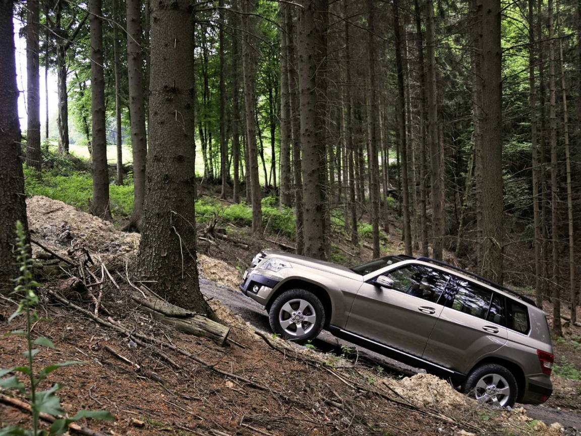 Mercedes Benz GLK прогулка по лесу