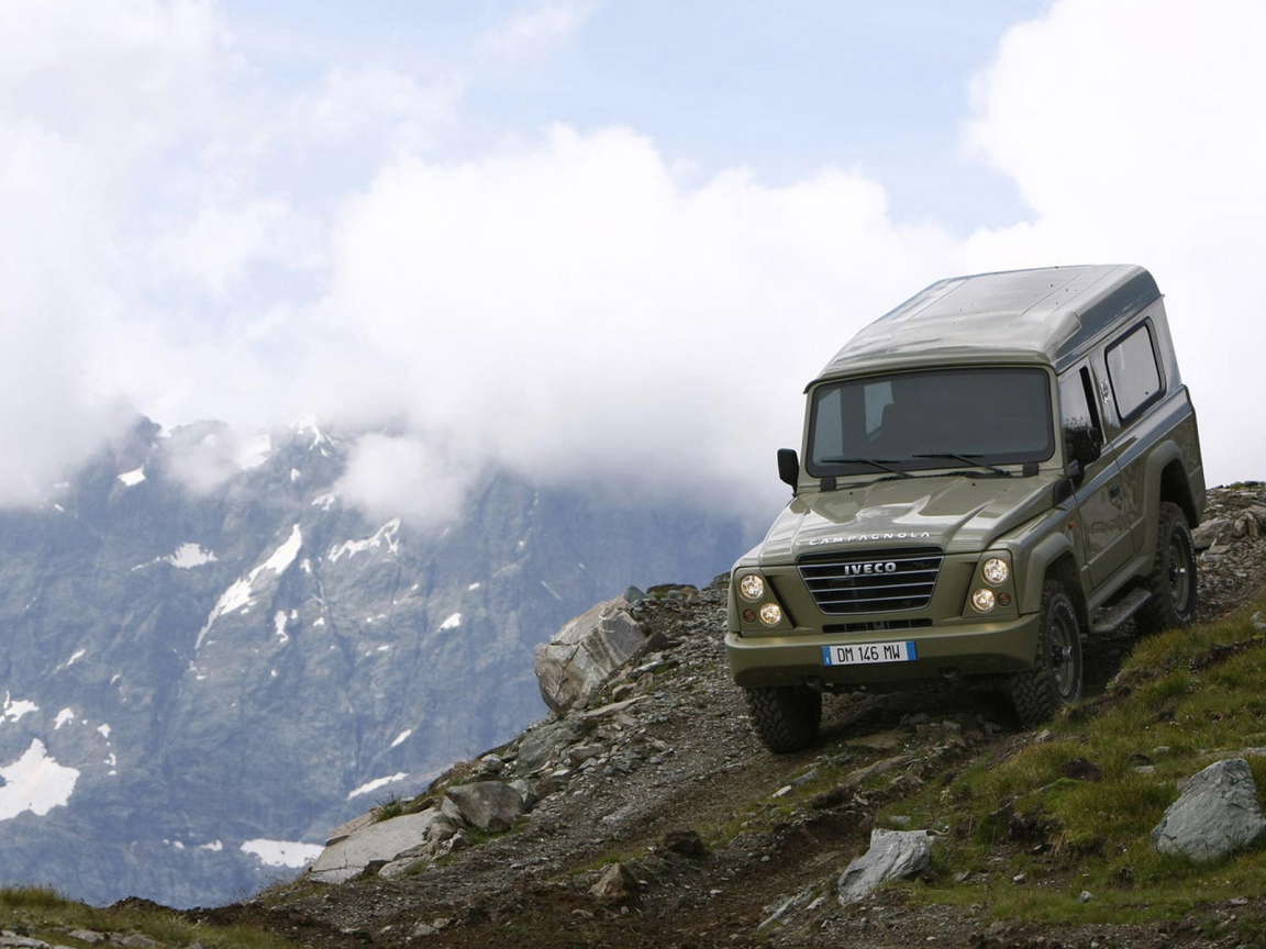 Ивеко Кампагнола спускаясь со склона