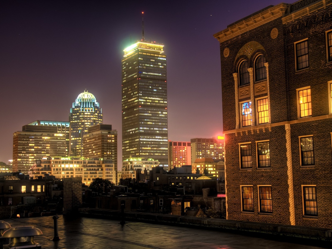 Ночной Бостон