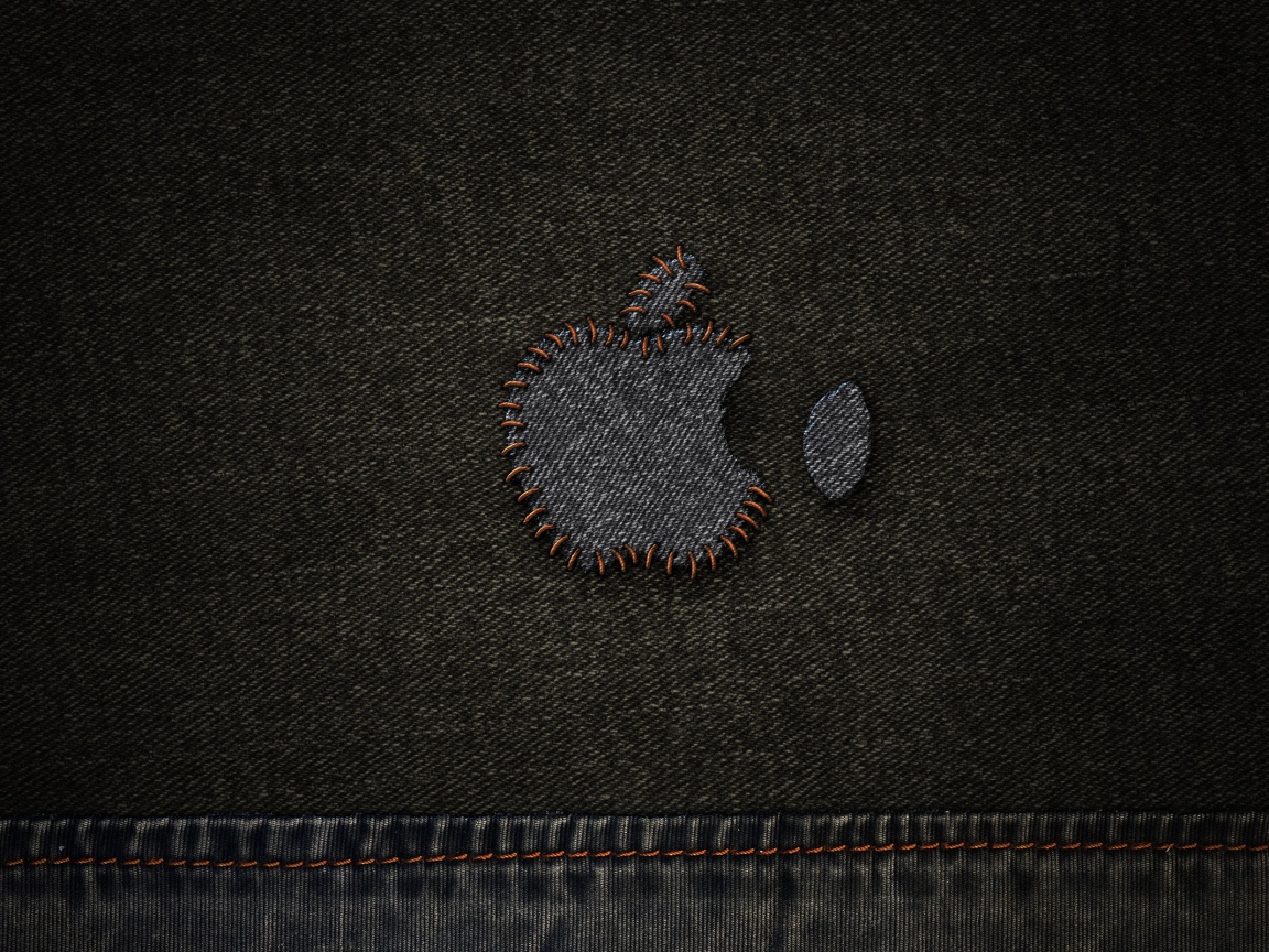 Джинсовая нашивка Apple