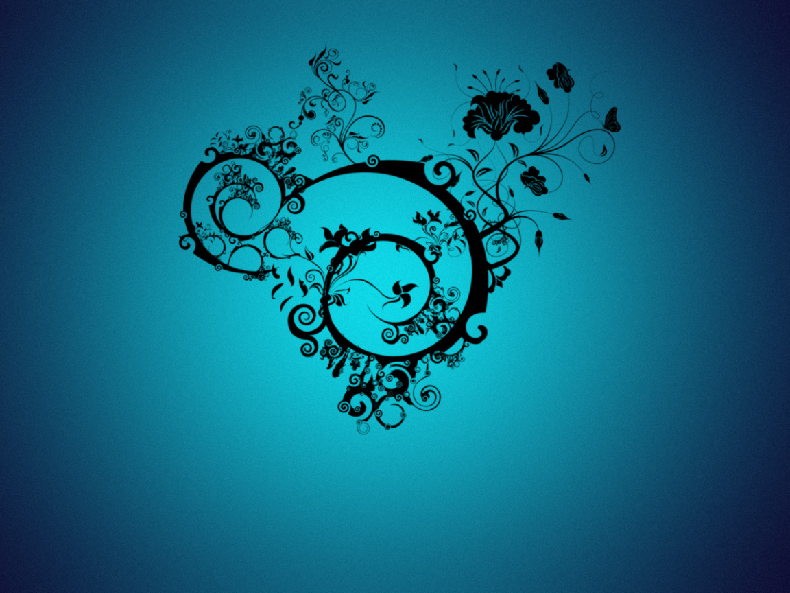 Трайбл на синем фоне