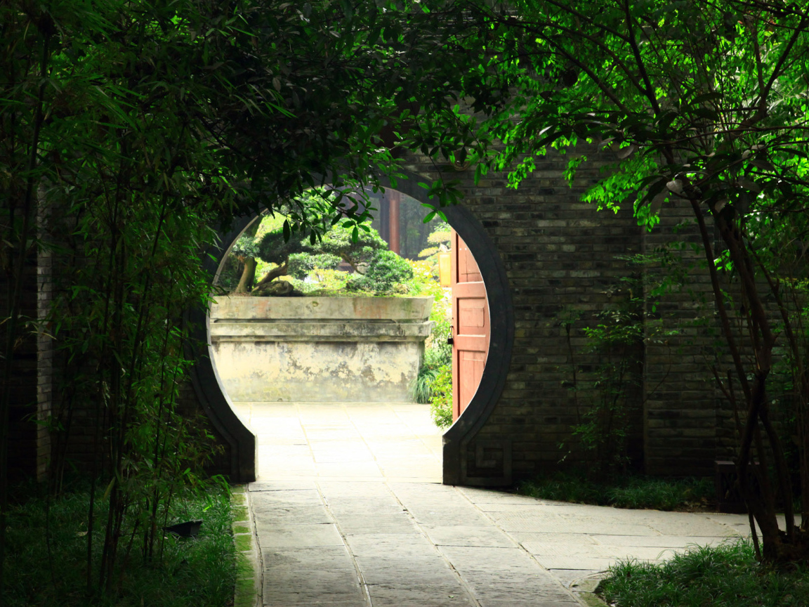 Китайский зеленый сад