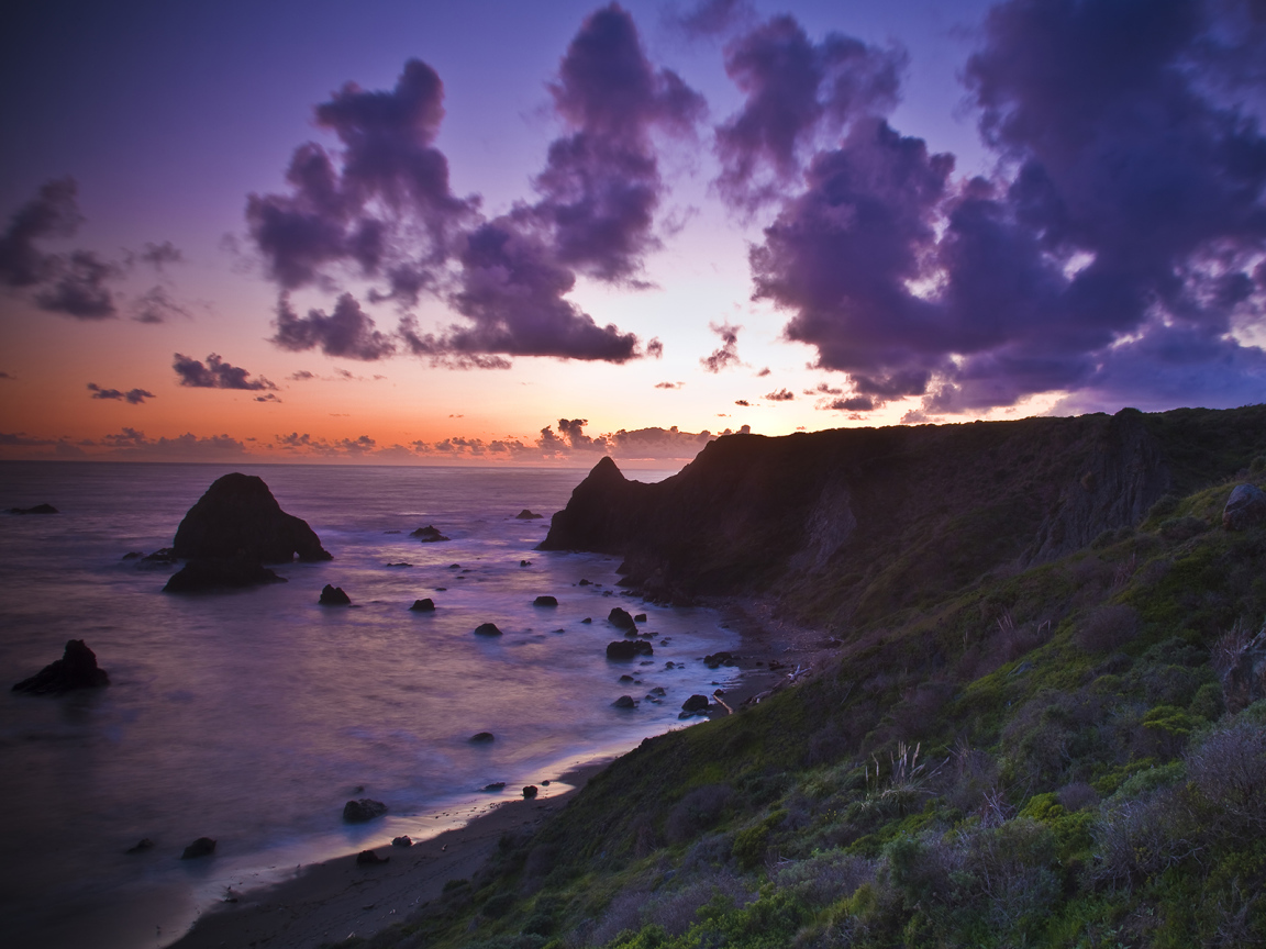 Вечерний закат солнца