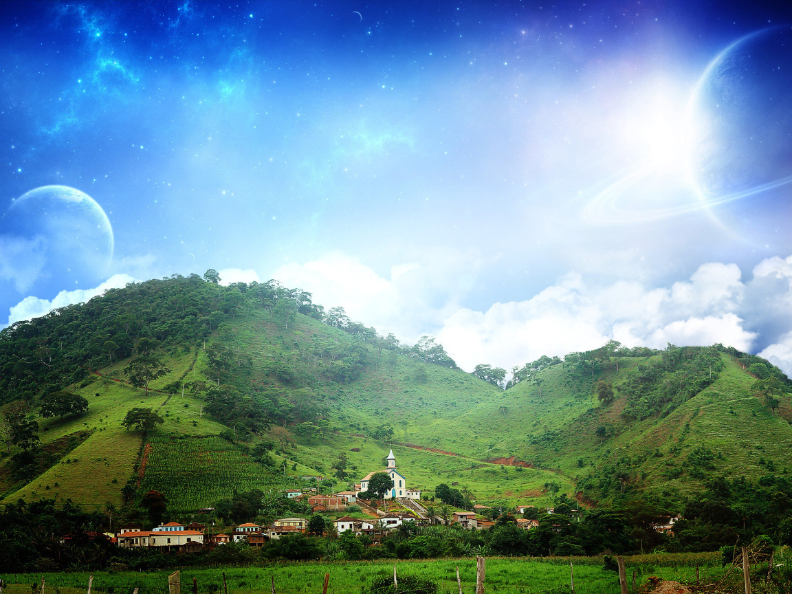 Деревня у подножия