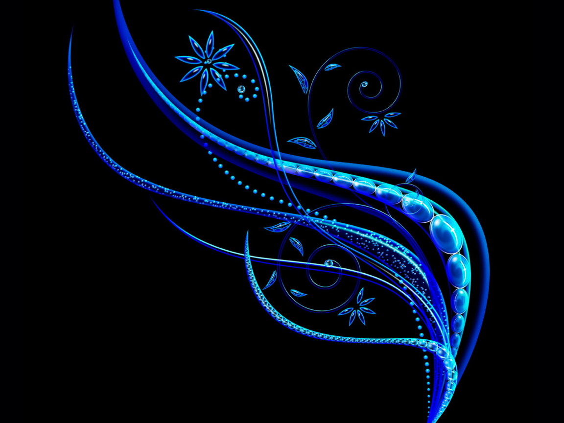 Голубой цветок