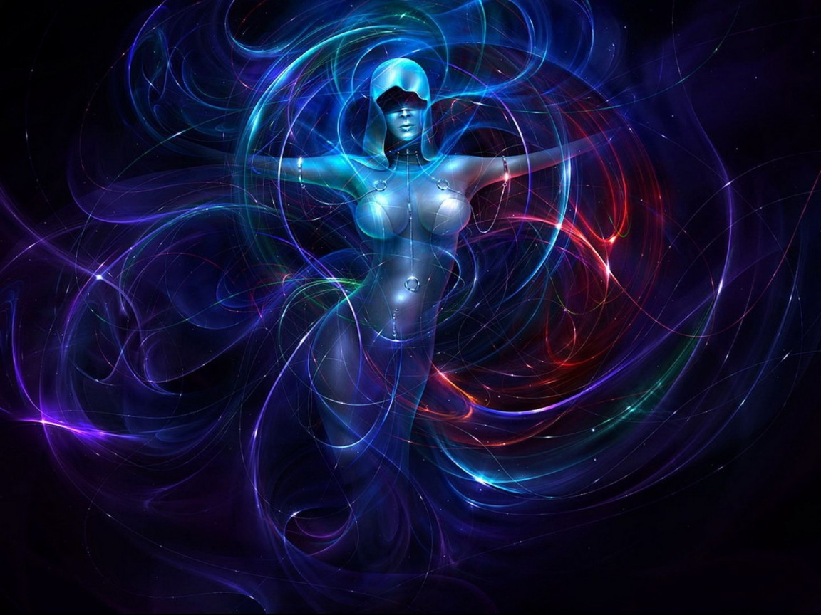 Девушка в неоне