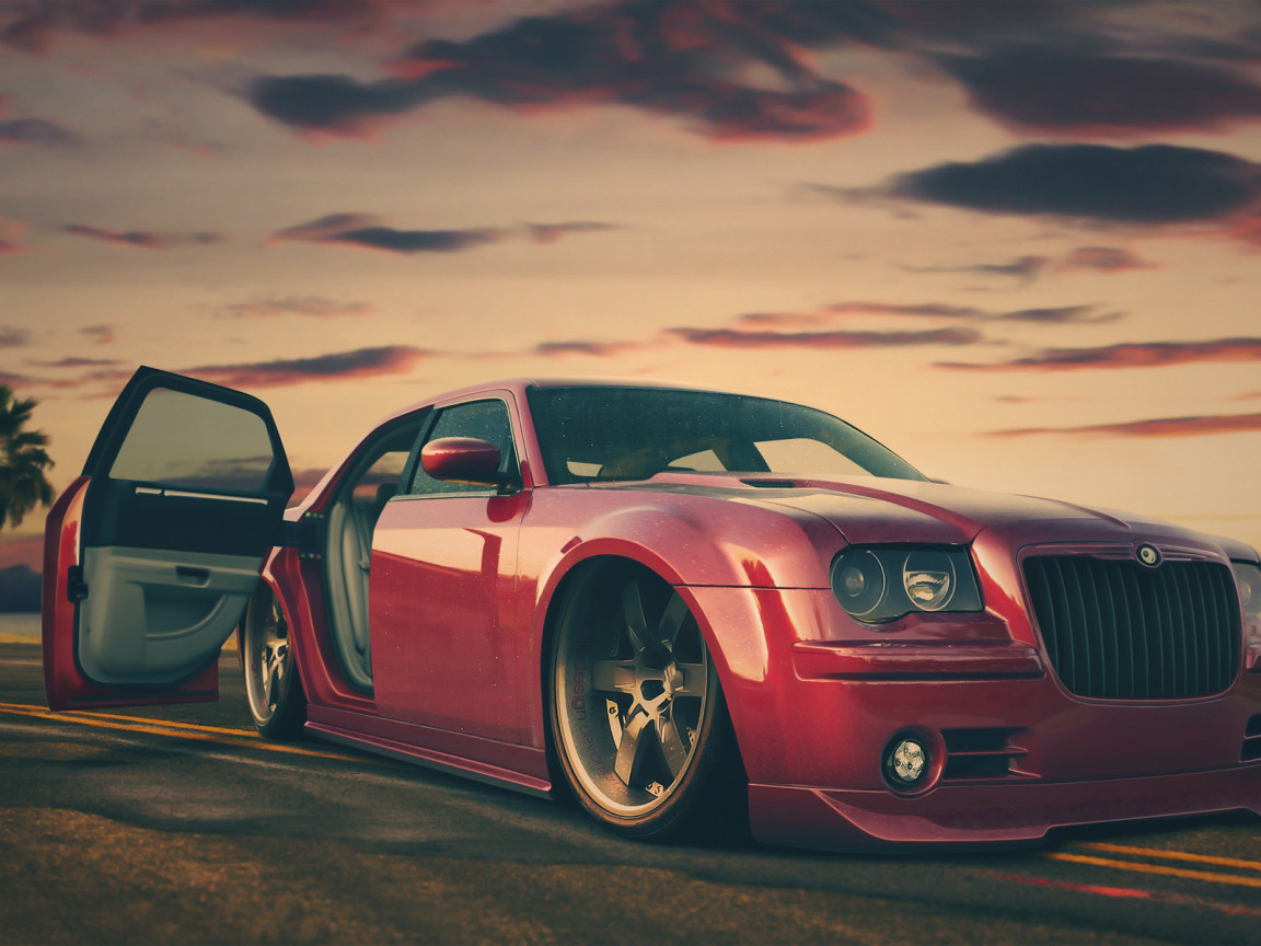 300c, красный