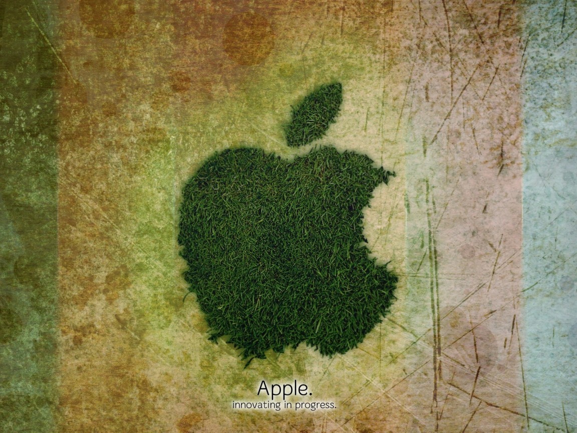 Apple, трава