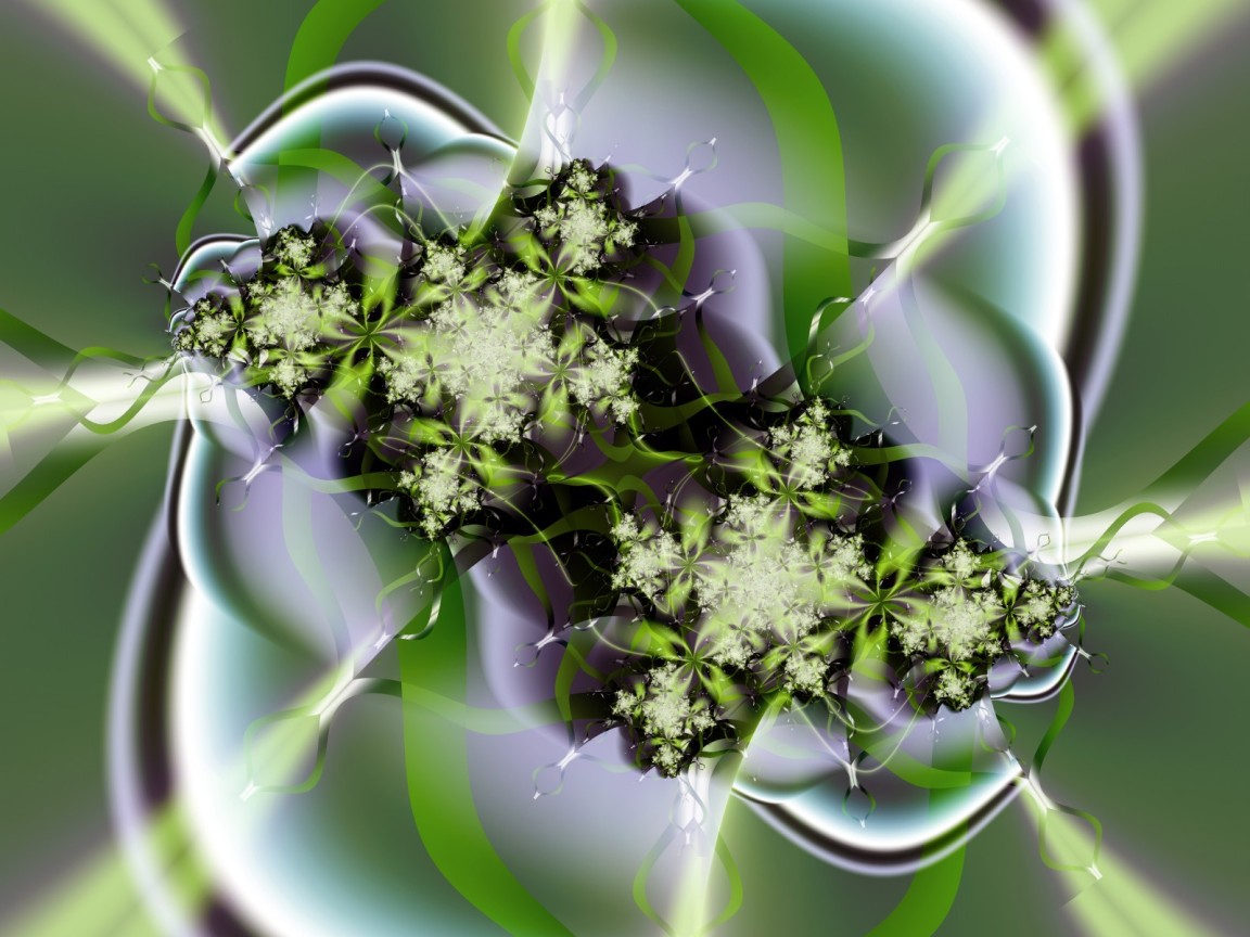 Зеленые цветы