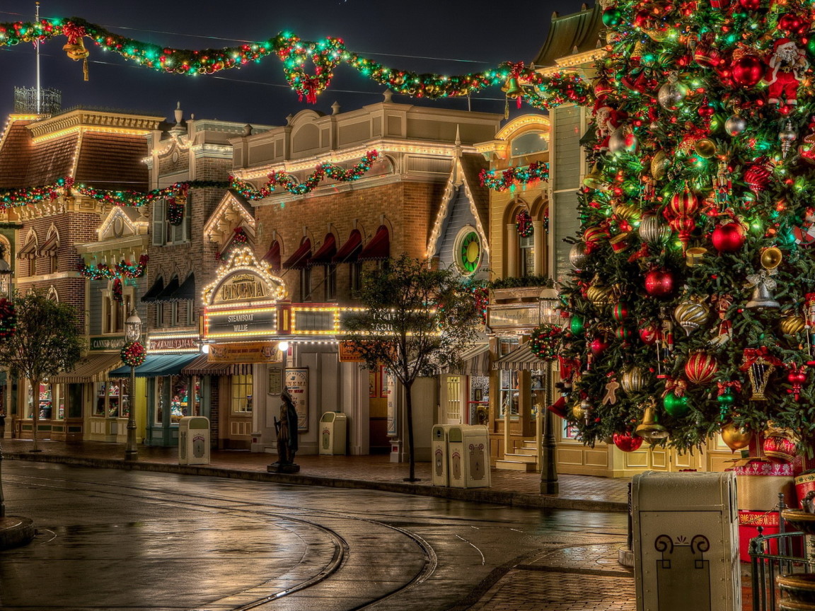 улица на Рождество