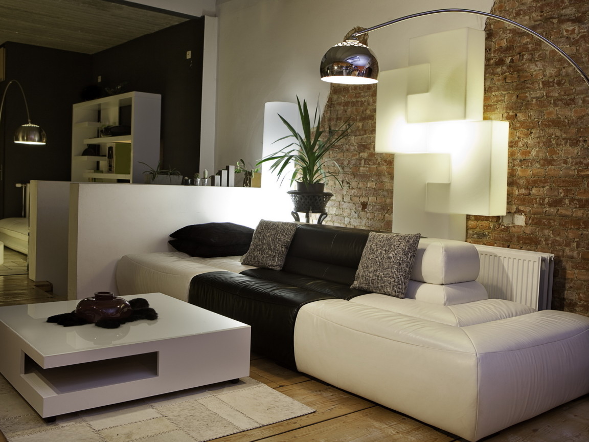 Черно-белый интерьер