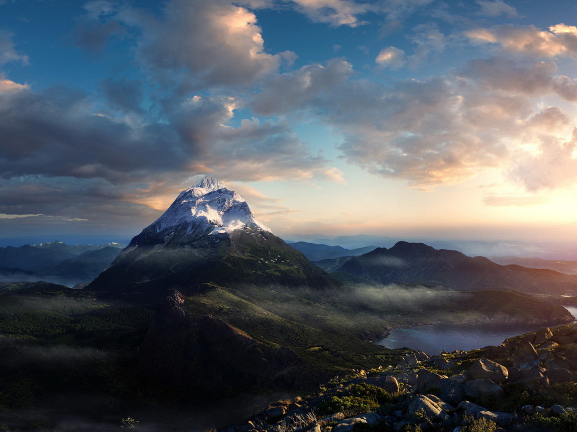 Утро в горах