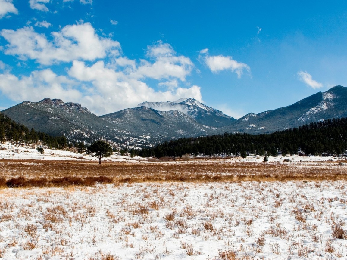 Горы на горизонте