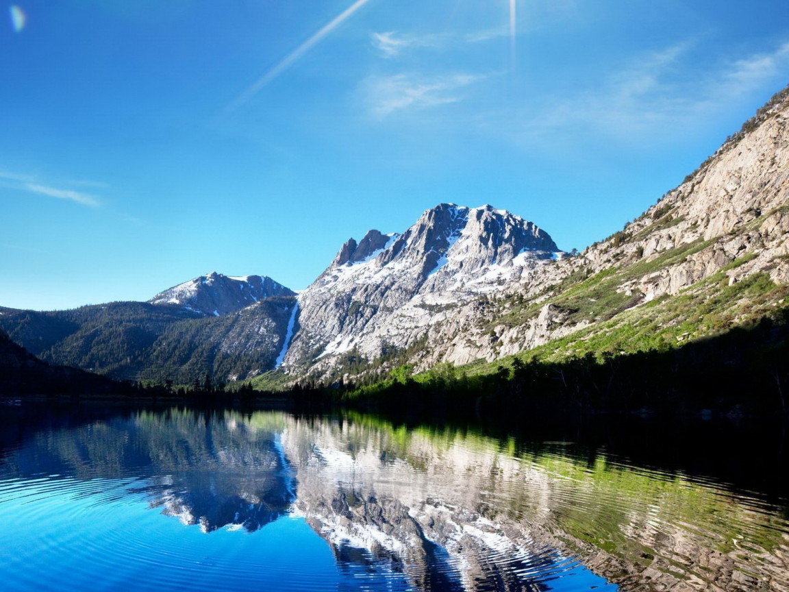 Озеро среди гор