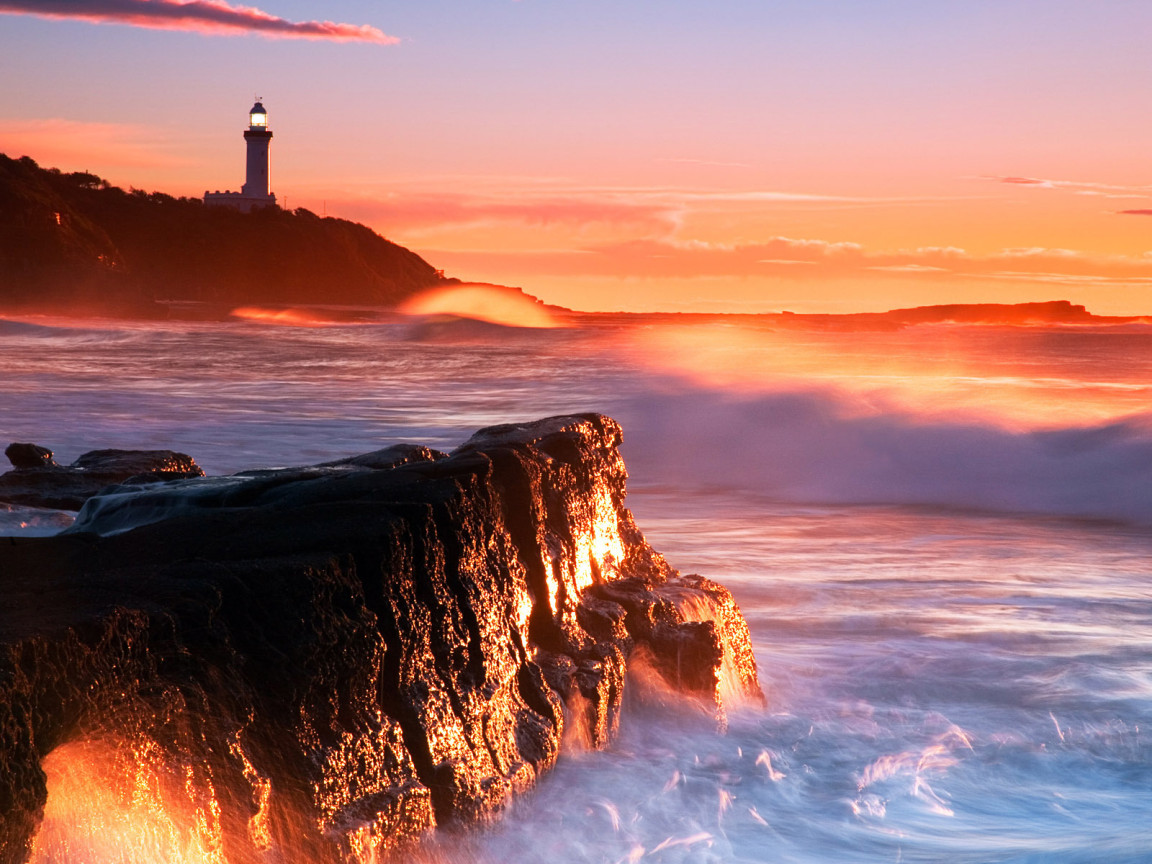 Закат на море