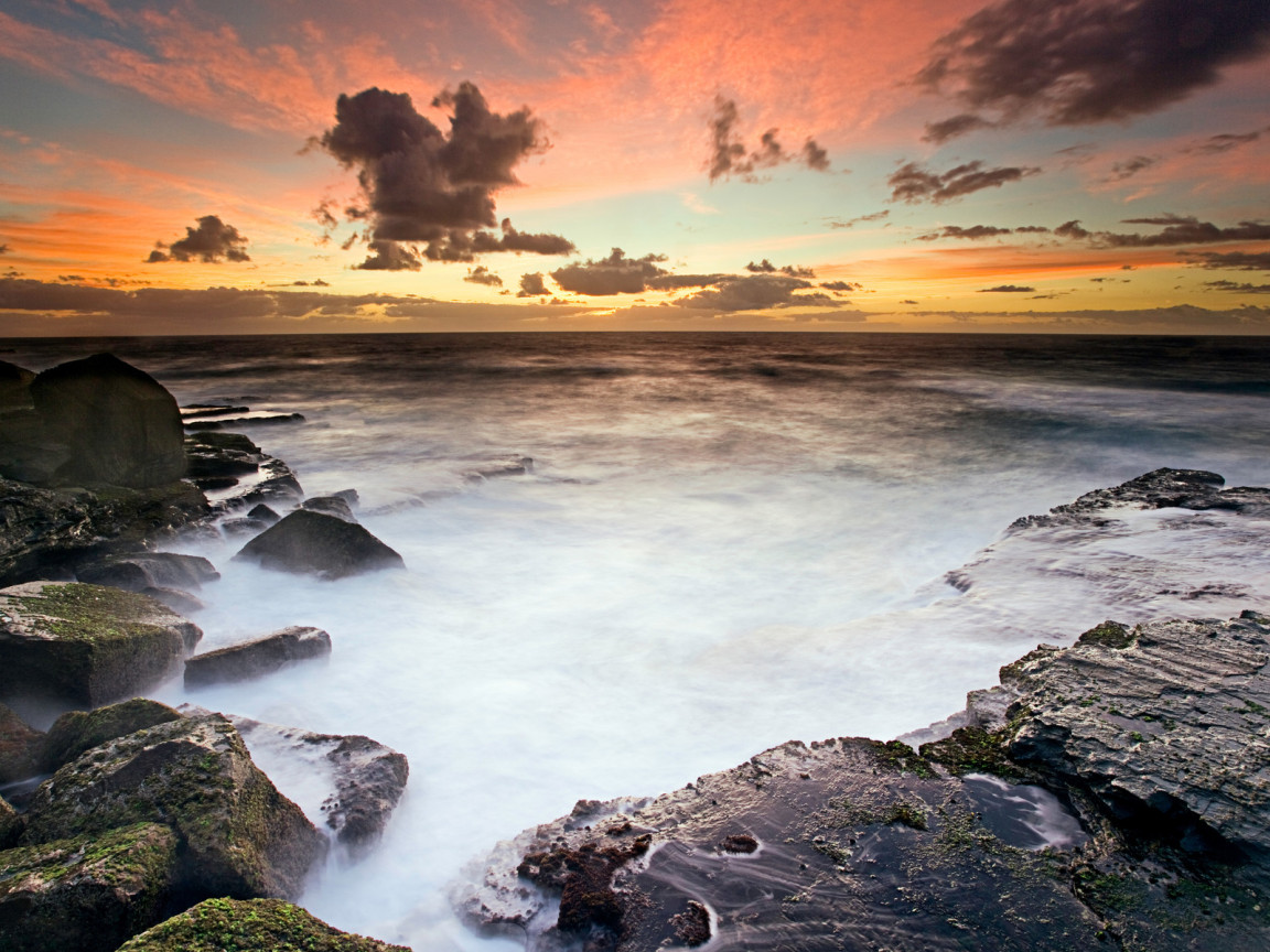 Закат на берегу