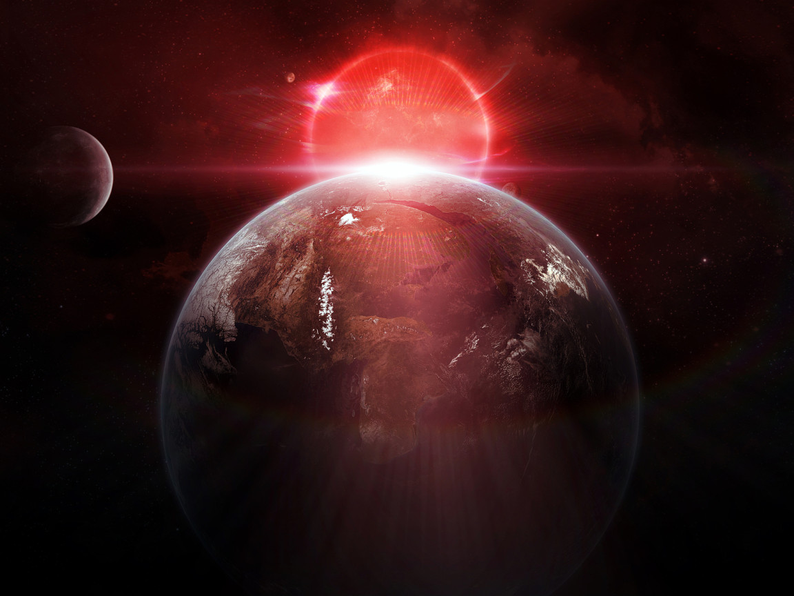 Освещенная планета