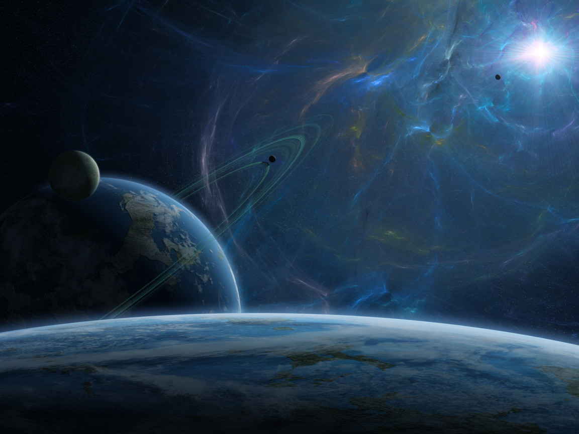 В космическом пространстве