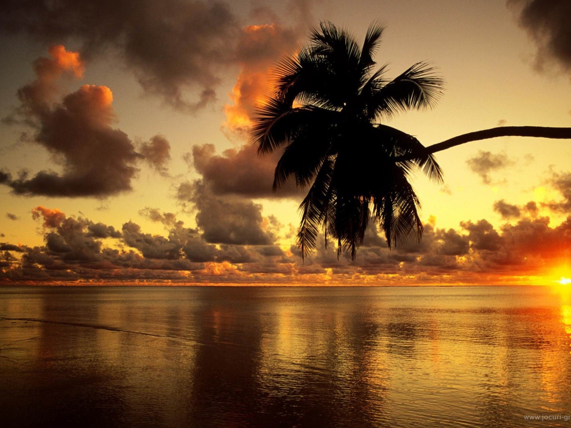 Закат на Багамских островах