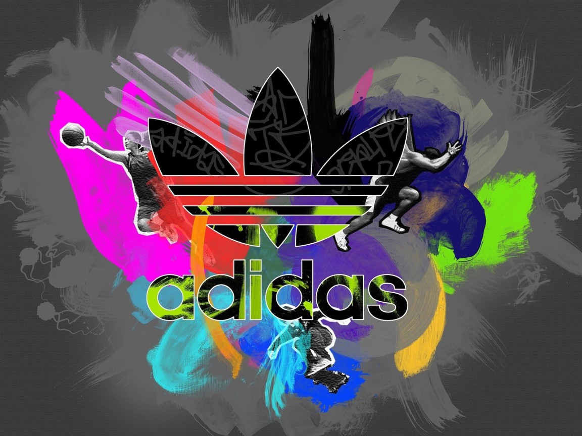 Красочный логотип Adidas