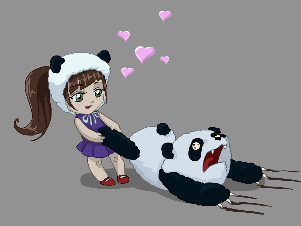 Девочка и панда