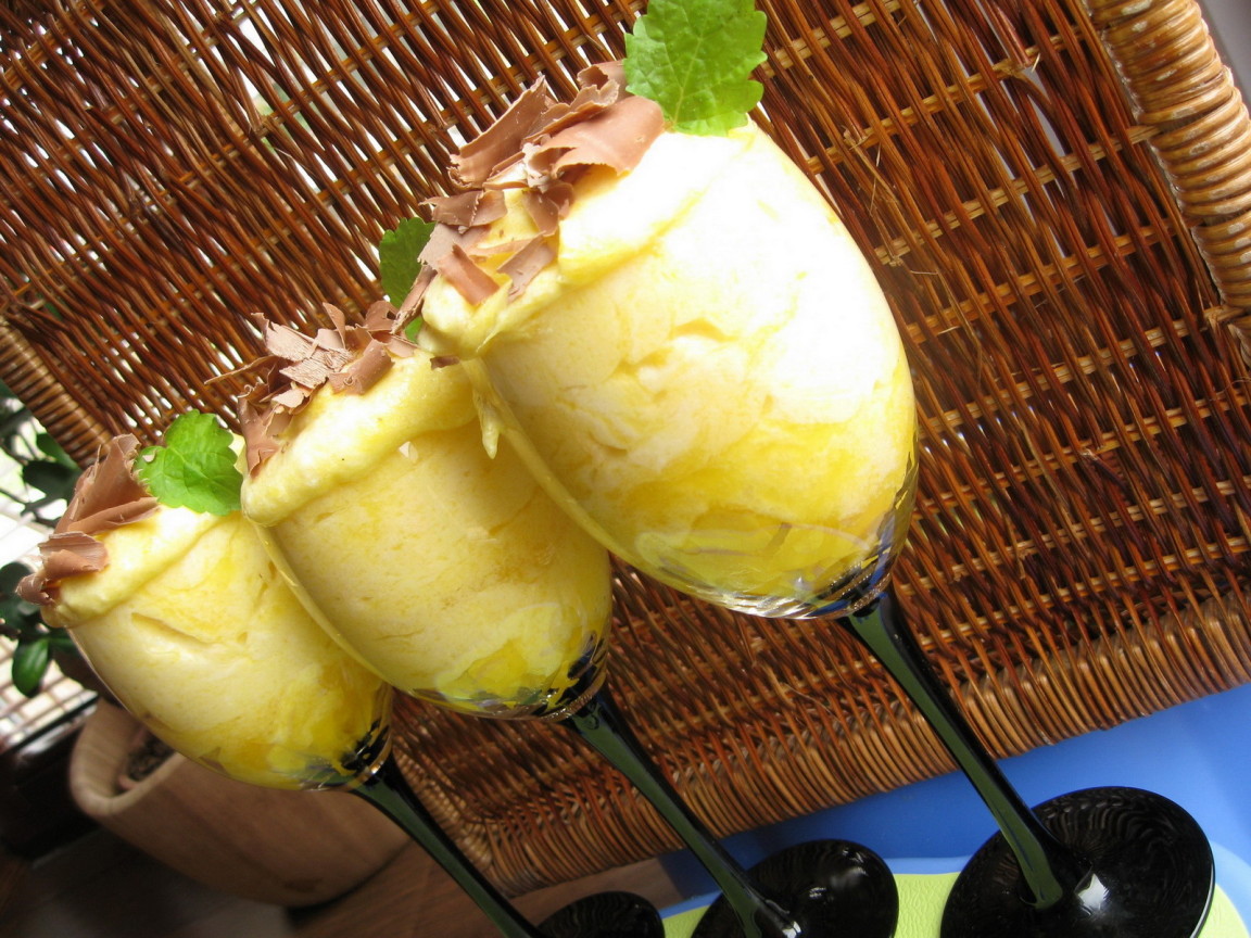 Мороженое с шоколадом