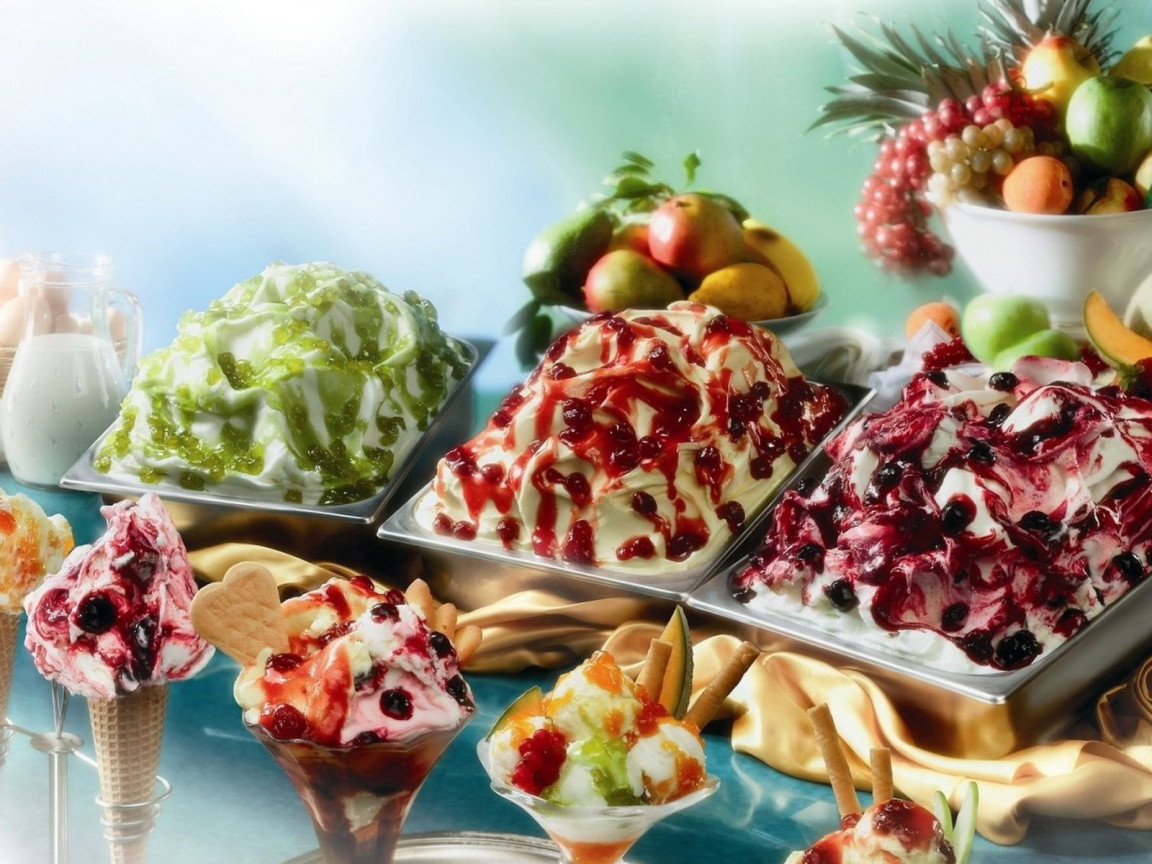 Фруктовое мороженое