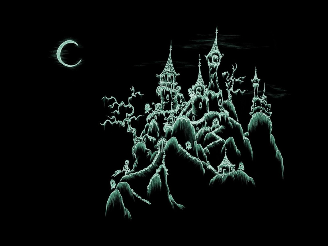Замок на хэллоуин