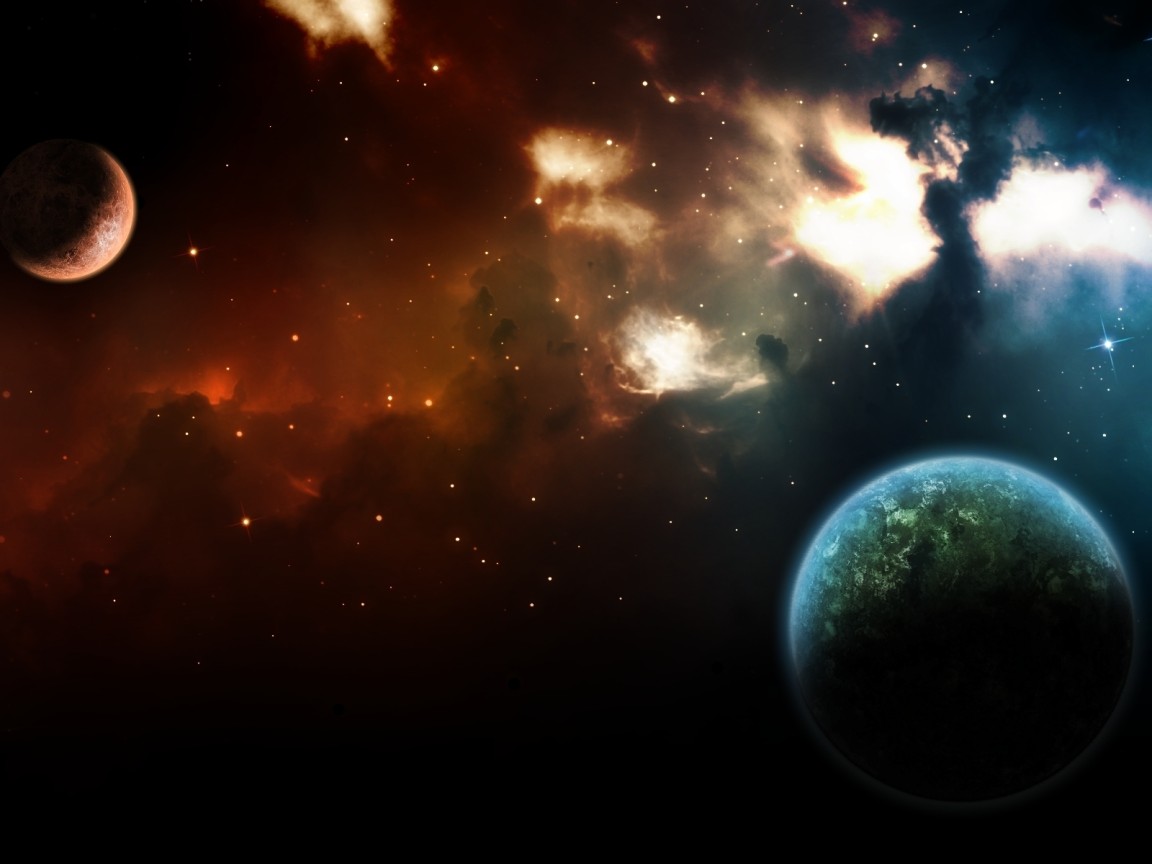 Туманность в космосе