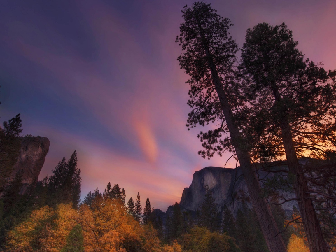 Восход солнца в Хаф-Доум 