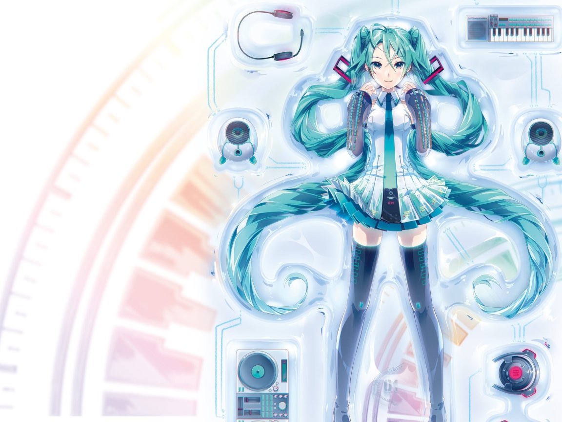 Vocaloid Hatsune девушка